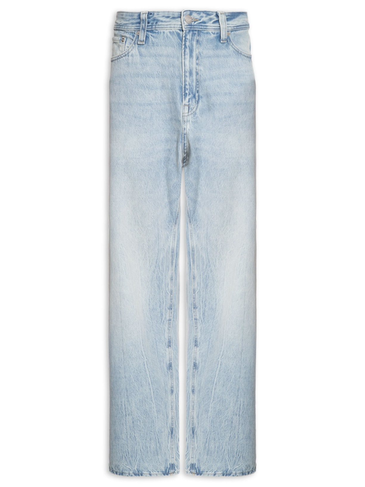 Calça Masculina Jeans Baggy Fit 5 Pocket - Azul