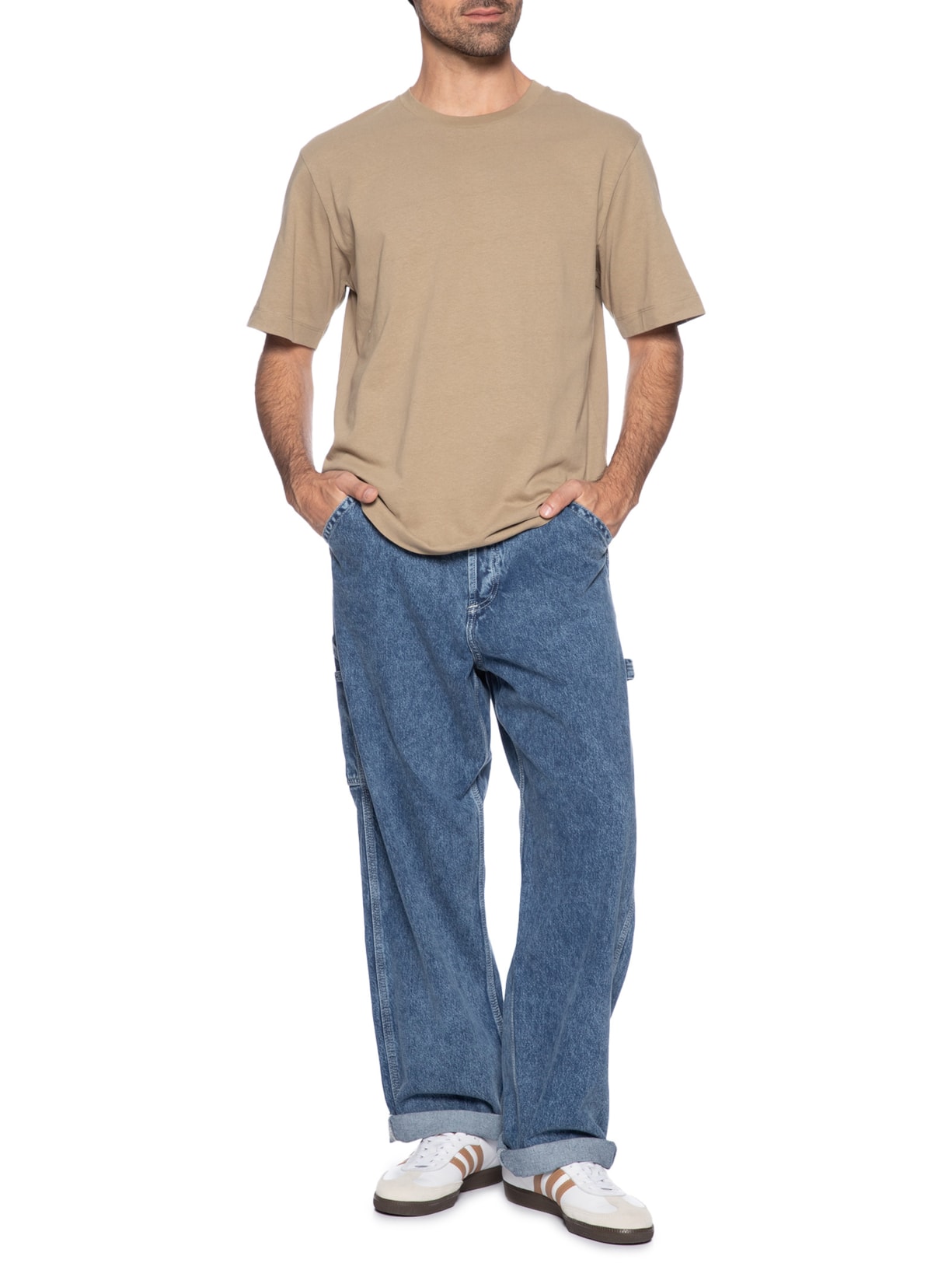 Calça Masculina Jeans Baggy Fit Azul Jack & Jones