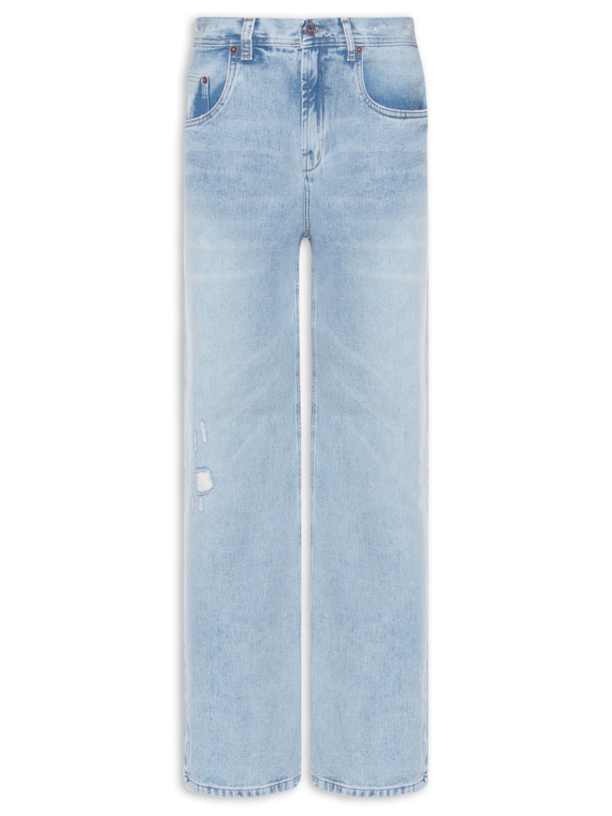 Calça Masculina Jeans Baggy Fit Fk Azul Sergio K