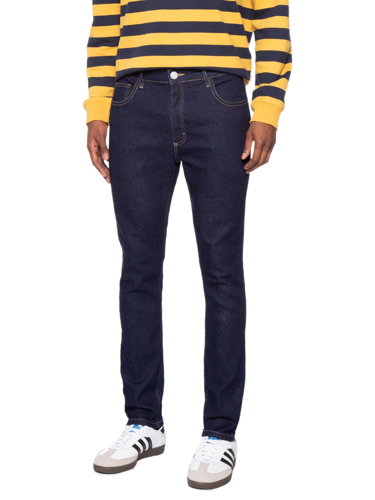 Calça Masculina Jeans Básica Skinny Fit Azul Hering