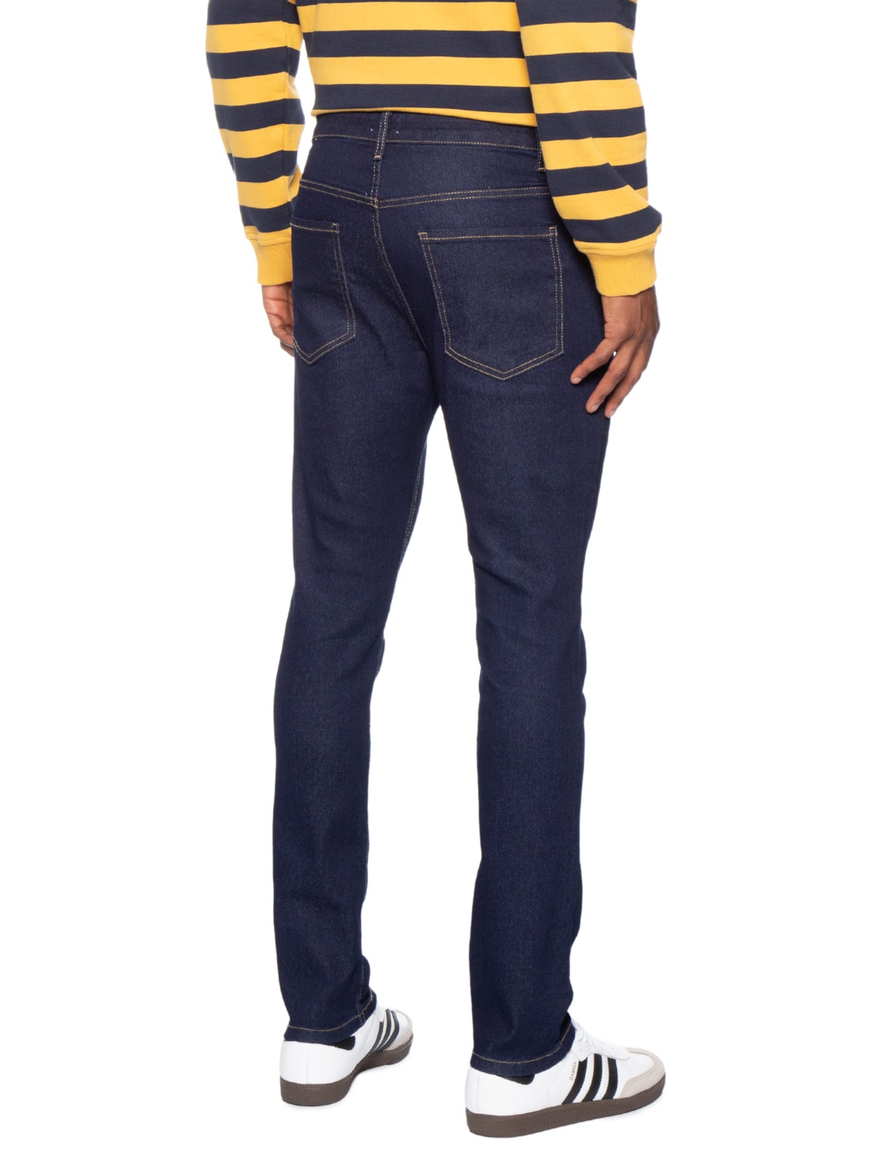 Calça Masculina Jeans Básica Skinny Fit Azul Hering
