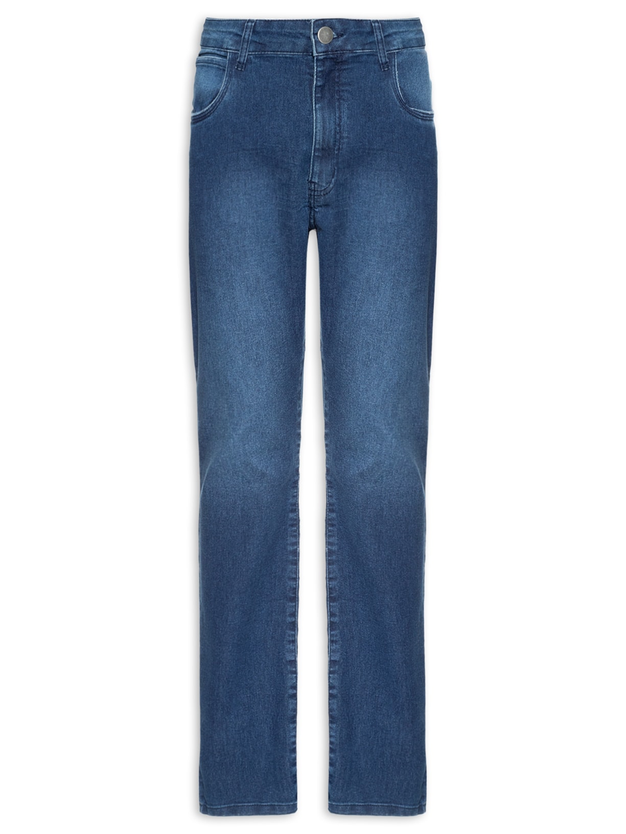 Calça Masculina Jeans Básica Slim - Azul