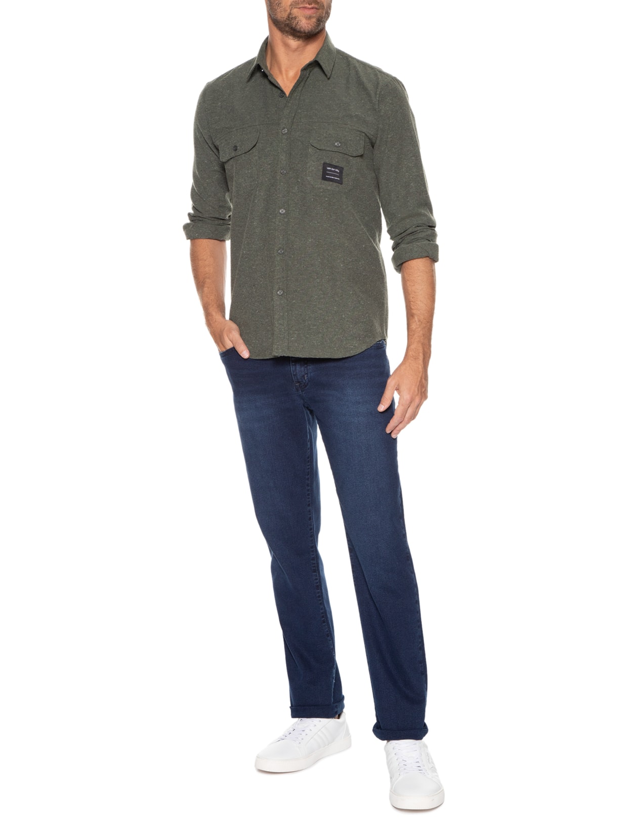 Calça Masculina Jeans Comfort Azul Sergio K