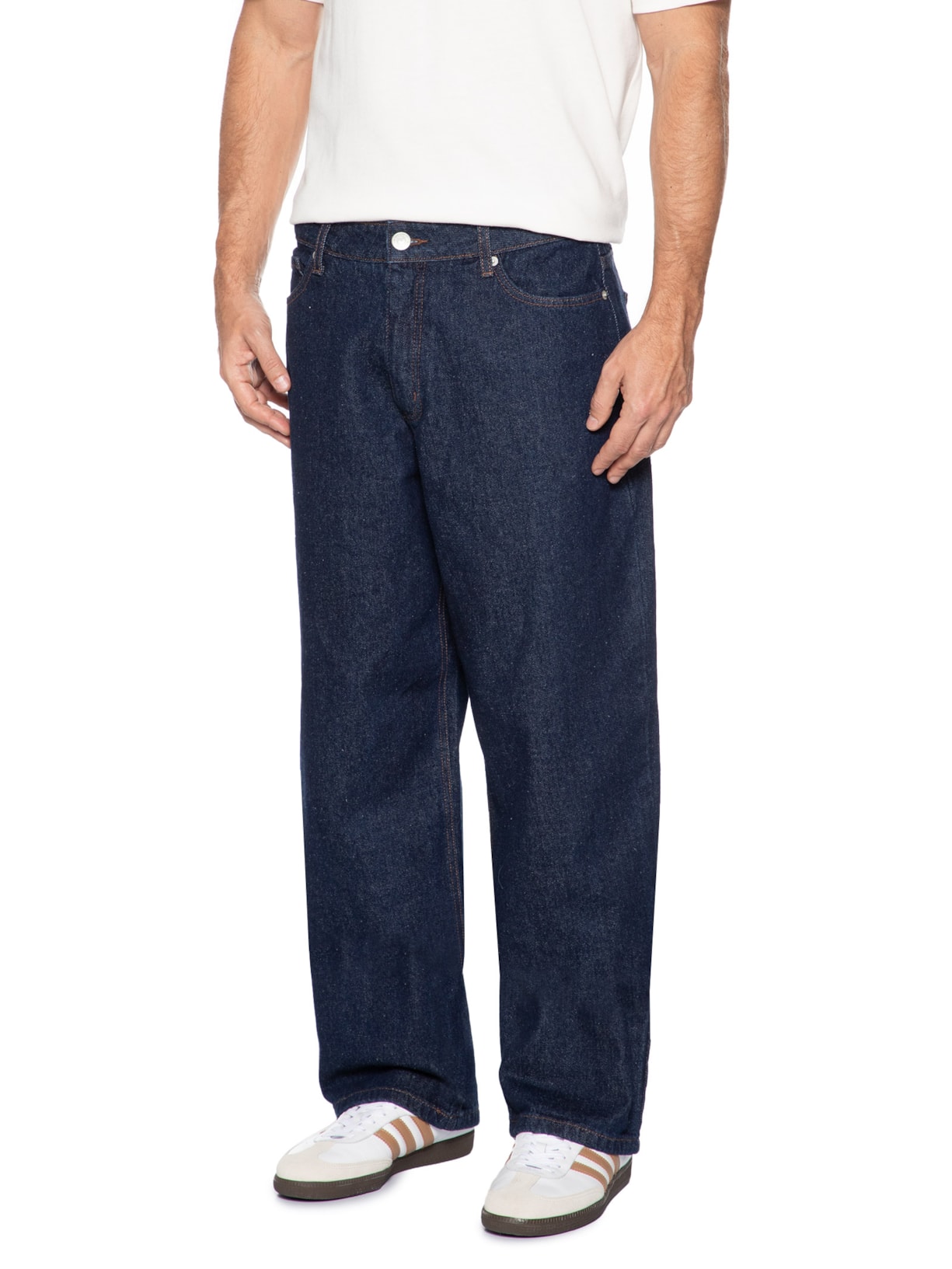 Calça Masculina Jeans Comfort Fit Raw Denim Azul Hering