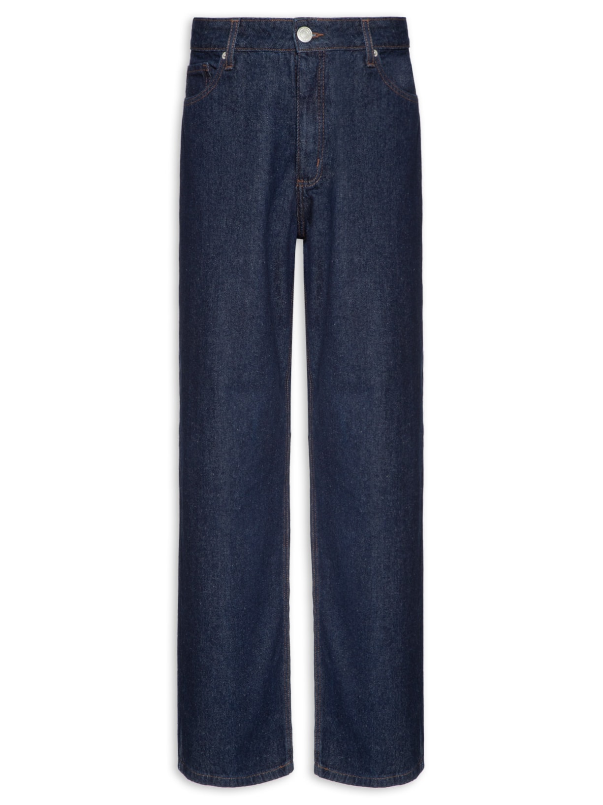 Calça Masculina Jeans Comfort Fit Raw Denim - Azul