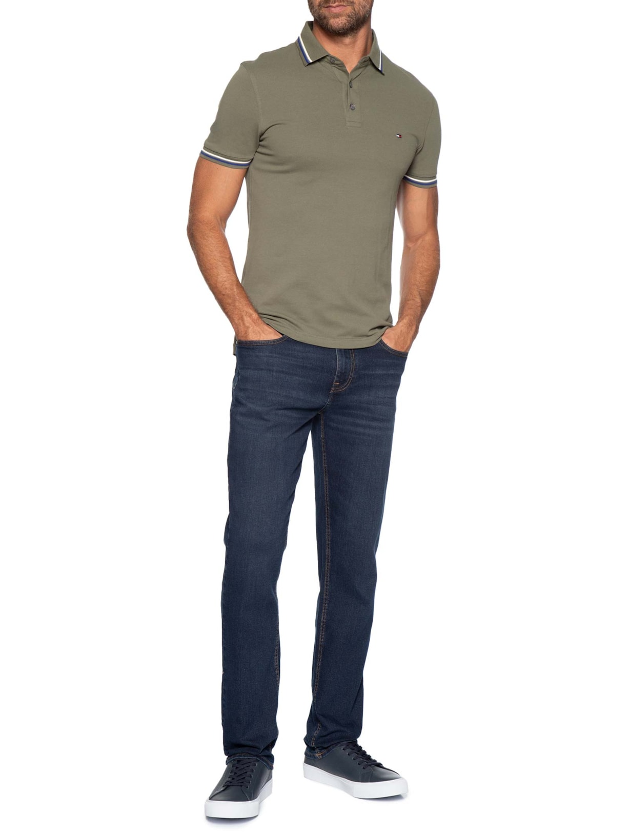 Calça Masculina Jeans Core Denton Azul Tommy Hilfiger