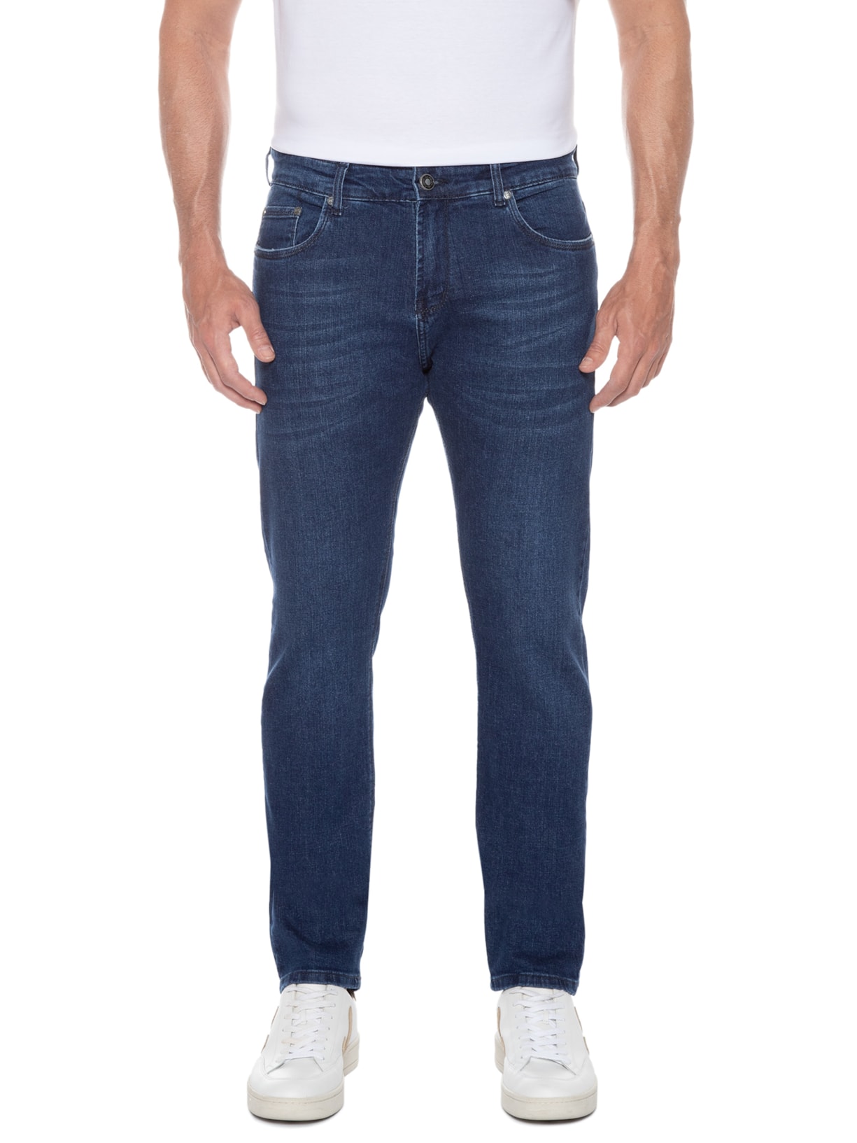 Calça Masculina Jeans Dark Blue Azul Zapalla