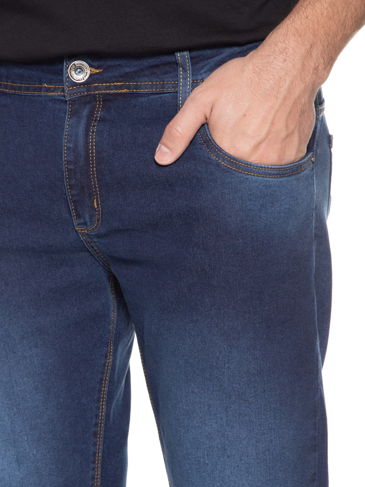 Calça Masculina Jeans Deep Blue Miles Azul Spirito Santo