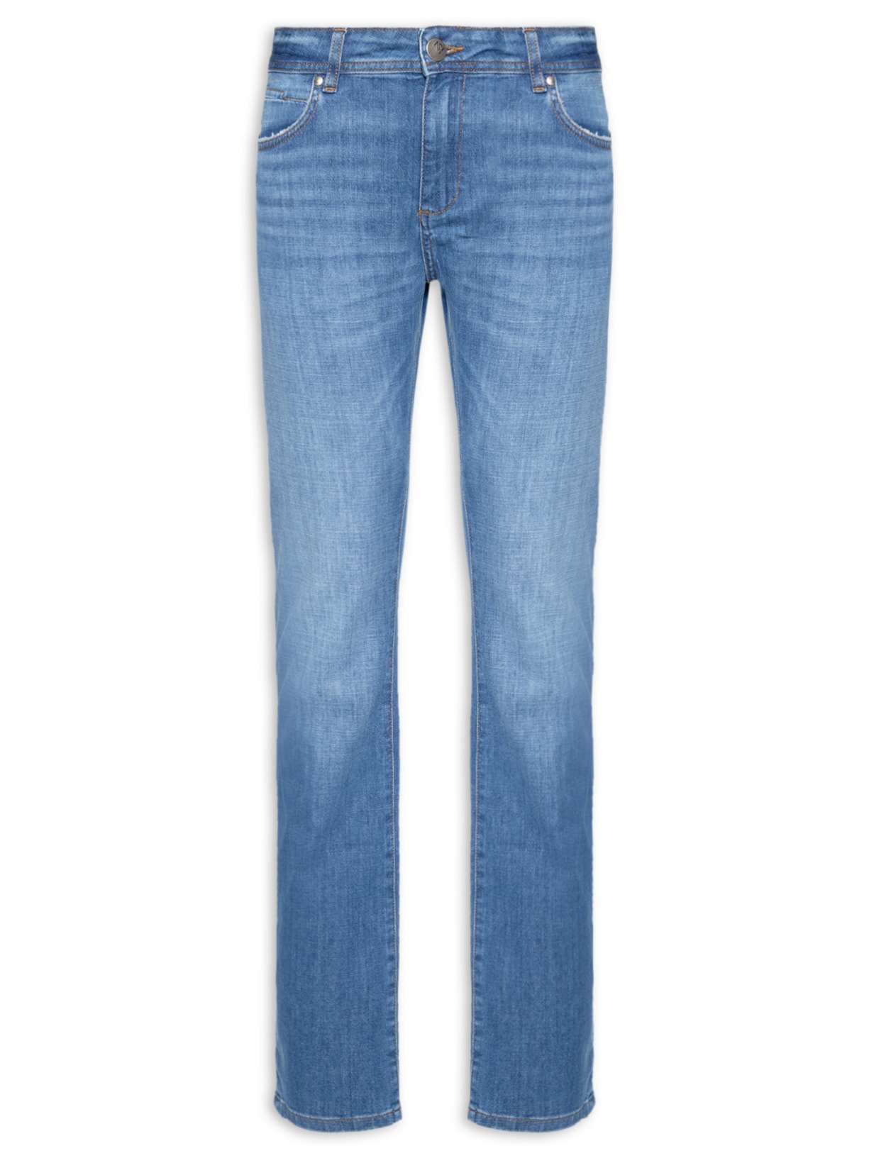 Calça Masculina Jeans Delavê Slim - Azul