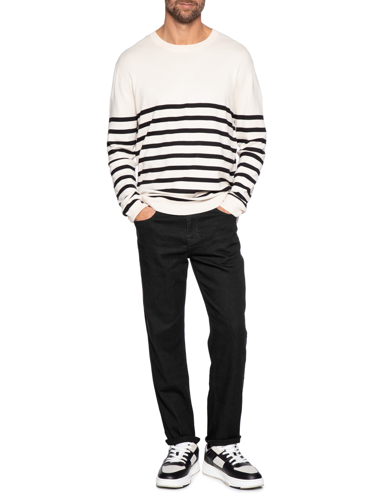 Calça Masculina Jeans Denton Straight Preto Tommy Hilfiger