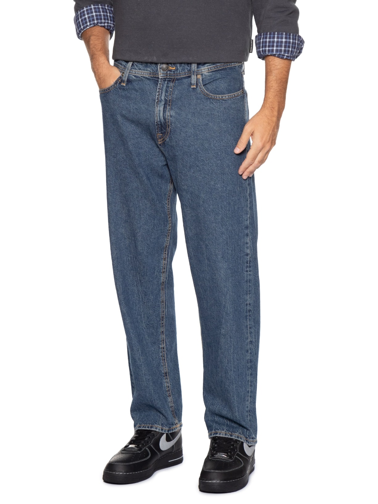 Calça Masculina Jeans Eddie Original Fit Azul Jack & Jones