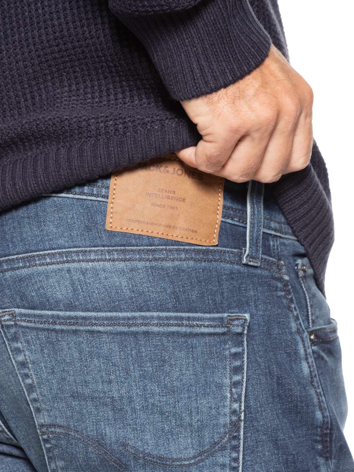Calça Masculina Jeans Glenn Original Fit Azul Jack & Jones
