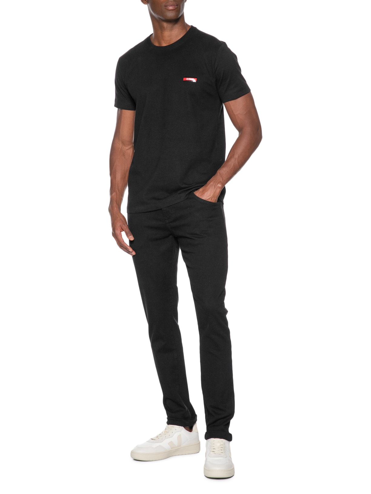 Calça Masculina Jeans Igor Skinny Preto Forum