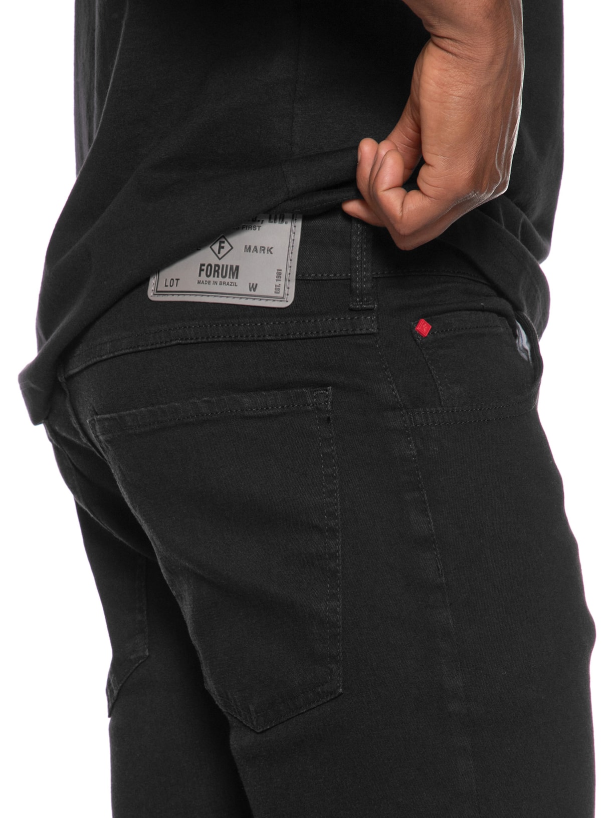 Calça Masculina Jeans Igor Skinny Preto Forum