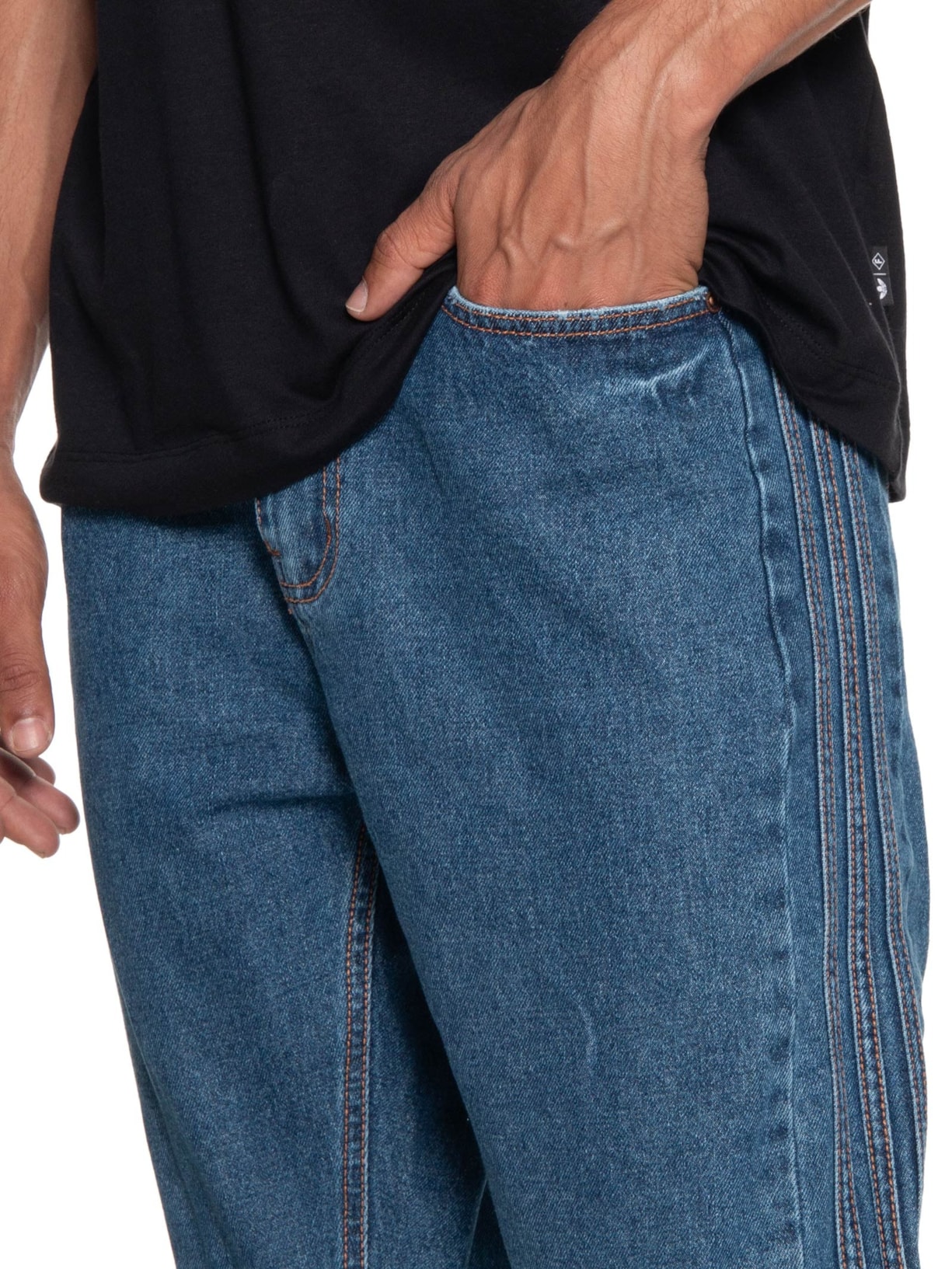 Calça Masculina Jeans Luciano adidas x Forum Azul