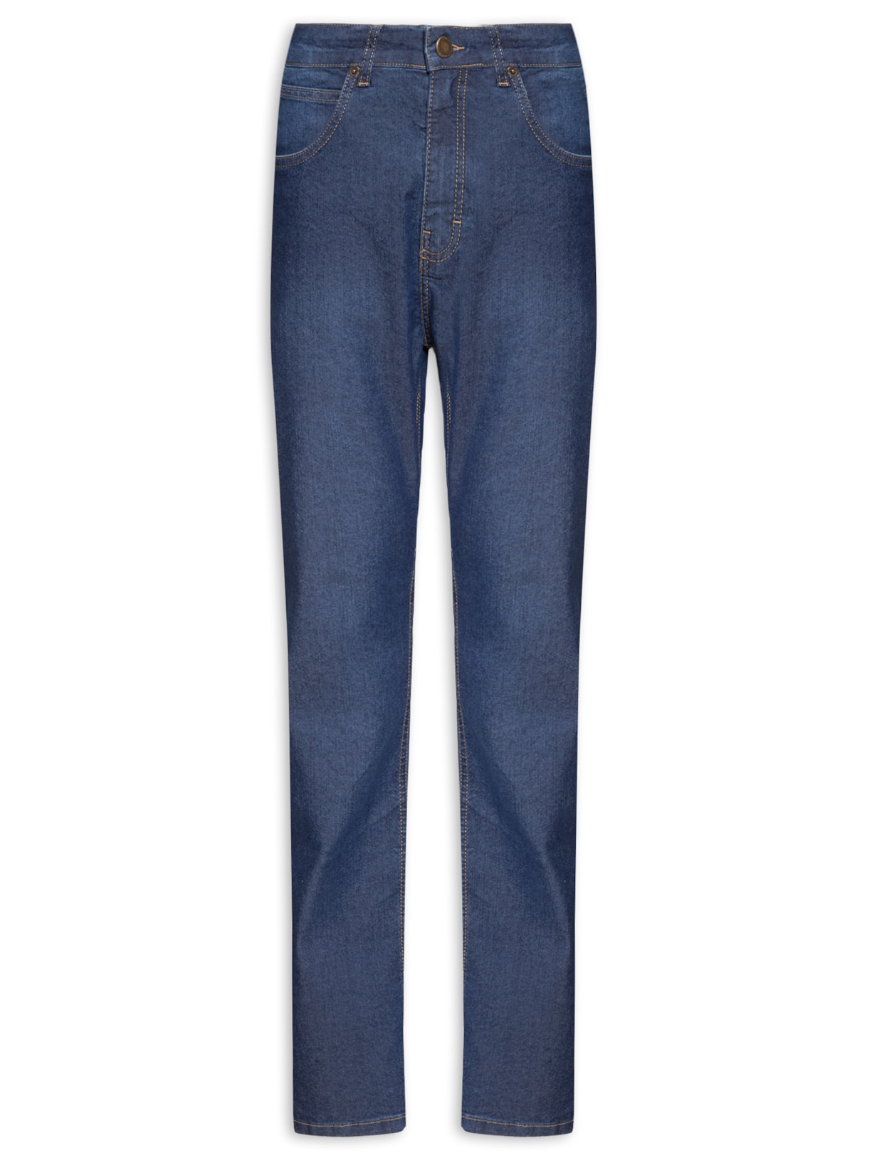 Calça Masculina Jeans Modelagem Reta - Azul