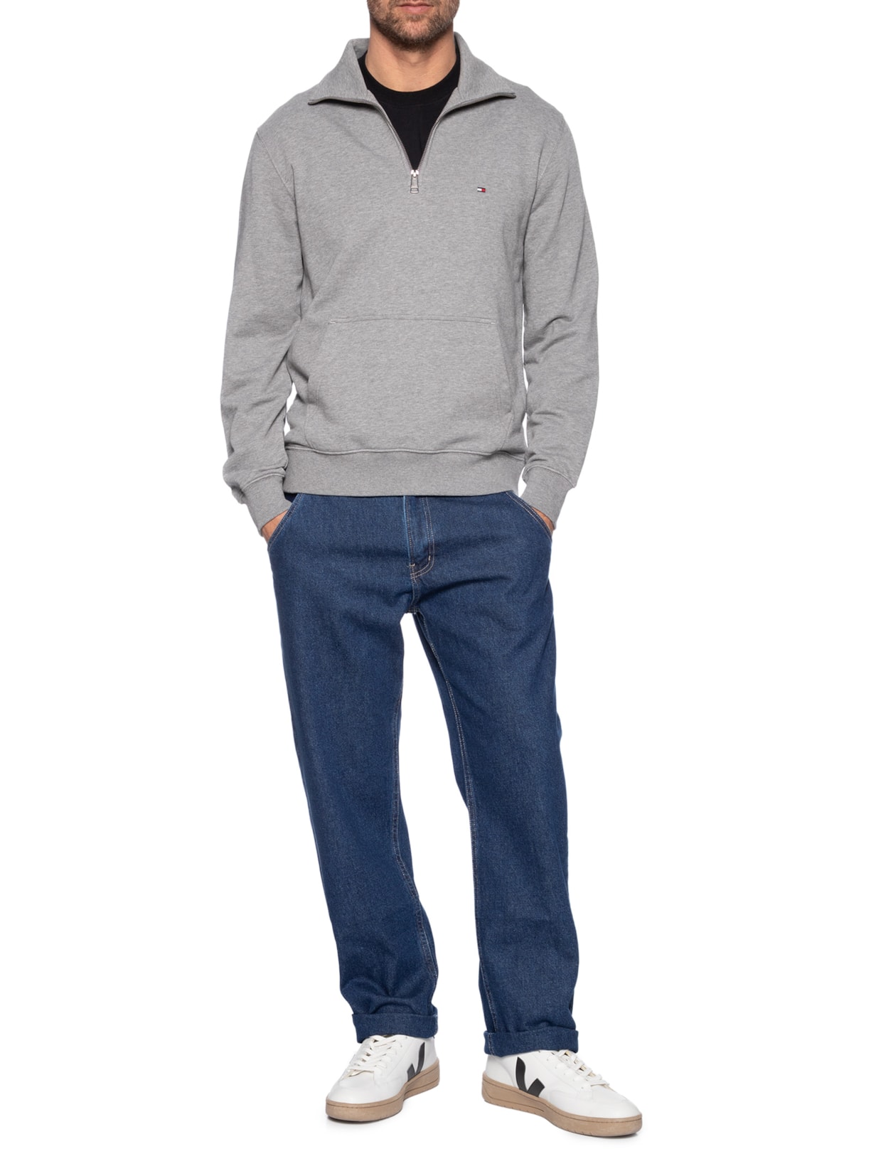 Calça Masculina Jeans Oversized Azul Basiq Men