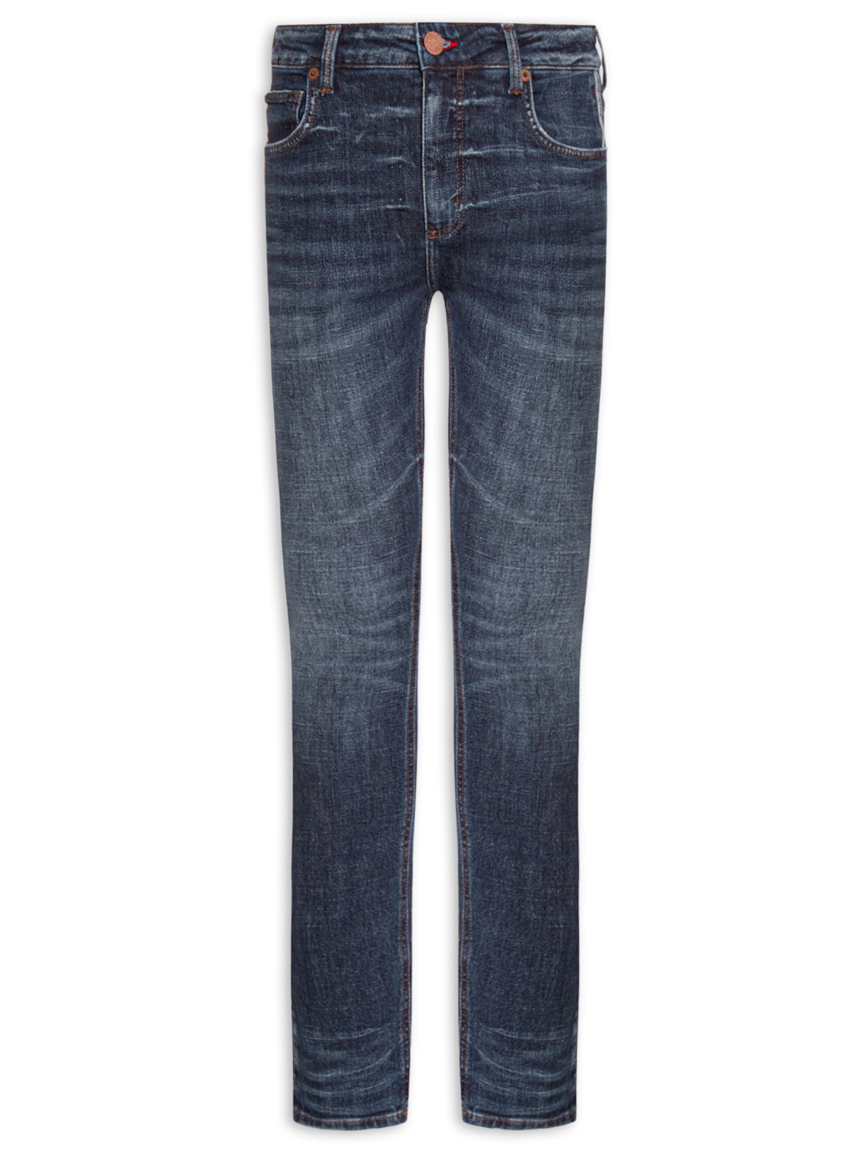 Calça Masculina Jeans Paul Slim - Azul