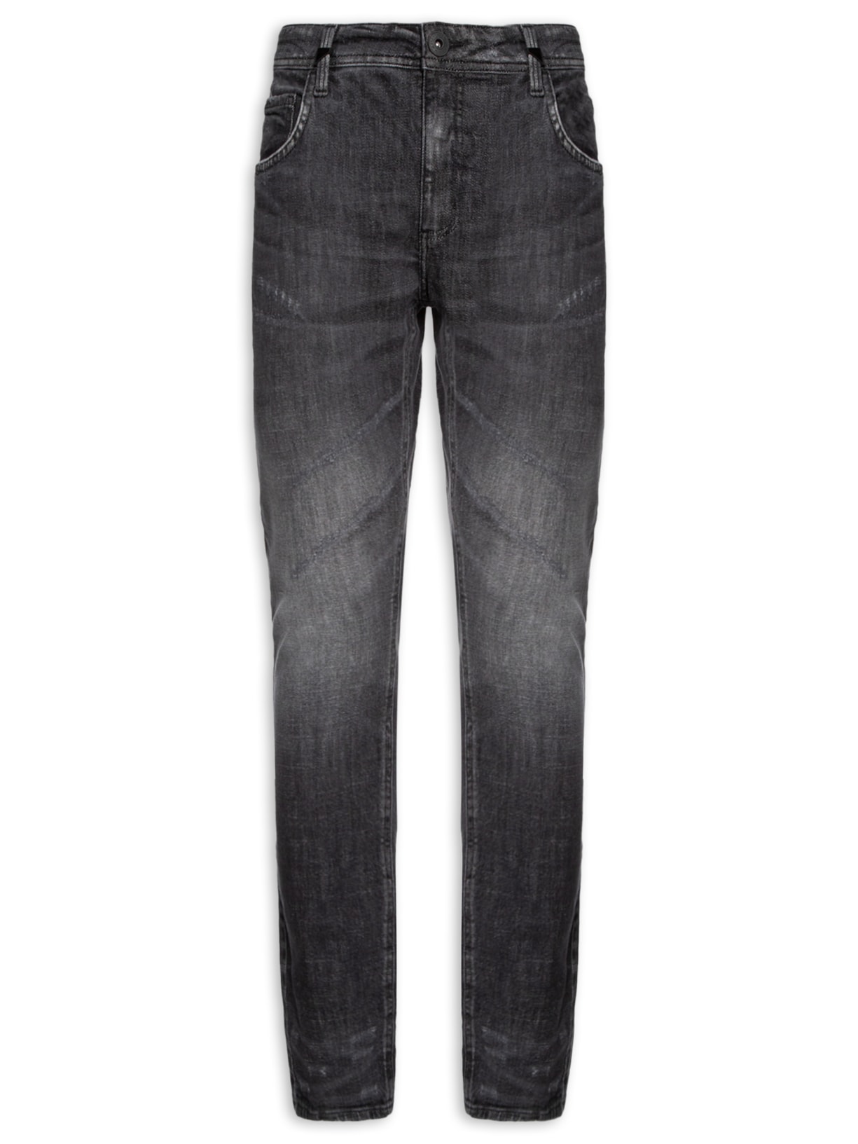 Calça Masculina Jeans Paul Slim Preto Forum