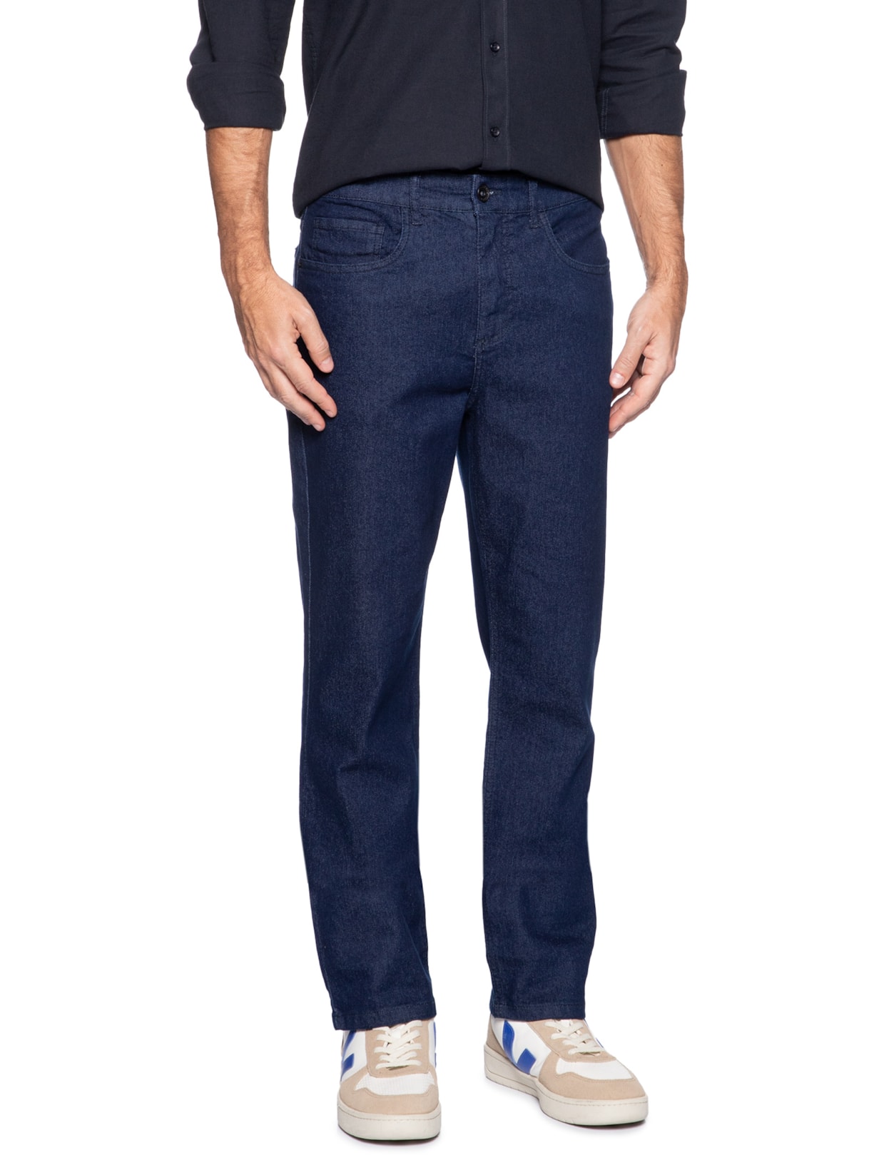 Calça Masculina Jeans Regular Fit Azul Aramis