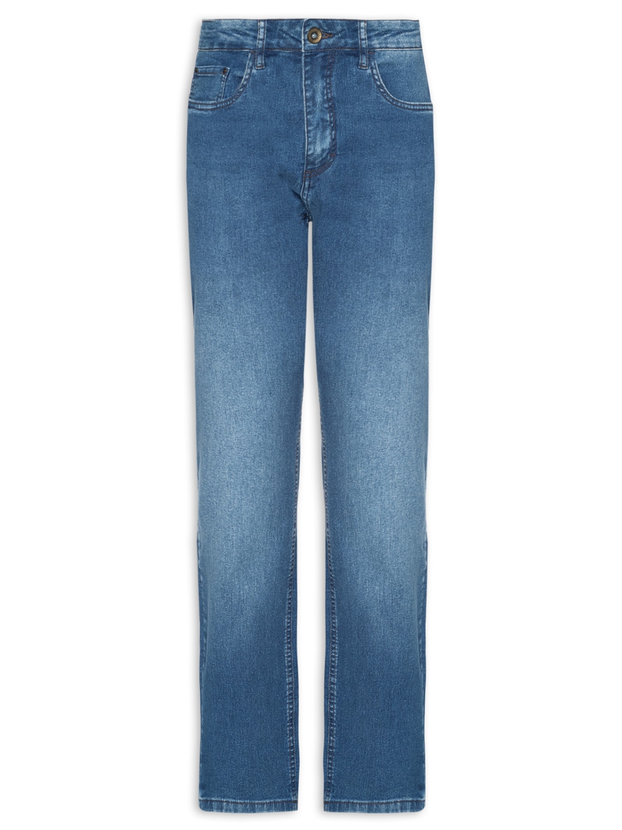 Calça Masculina Jeans Regular Fit Blue Intense - Azul