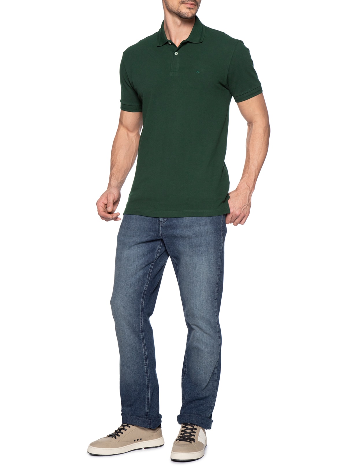 Calça Masculina Jeans Regular Fit Blue Stone Azul Aramis