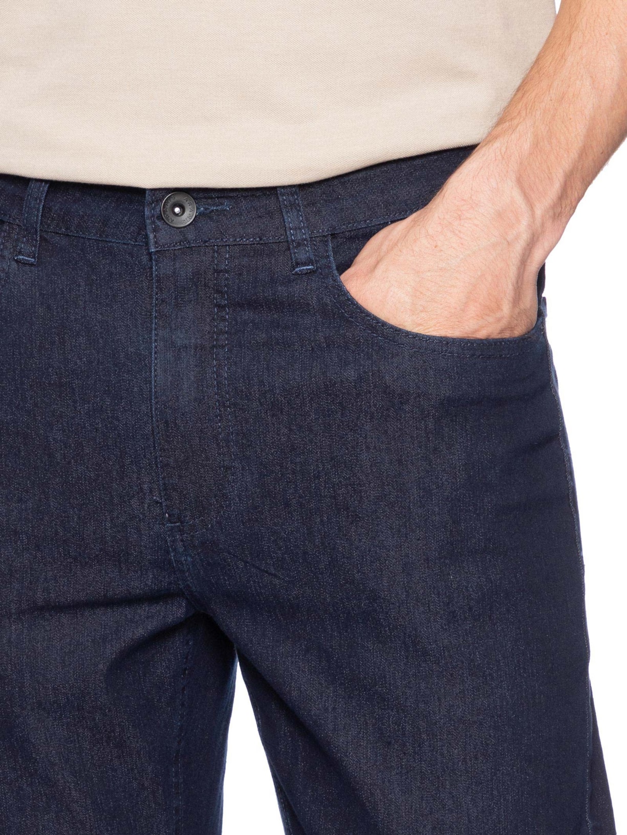 Calça Masculina Jeans Regular Fit Raw Intense Azul Aramis