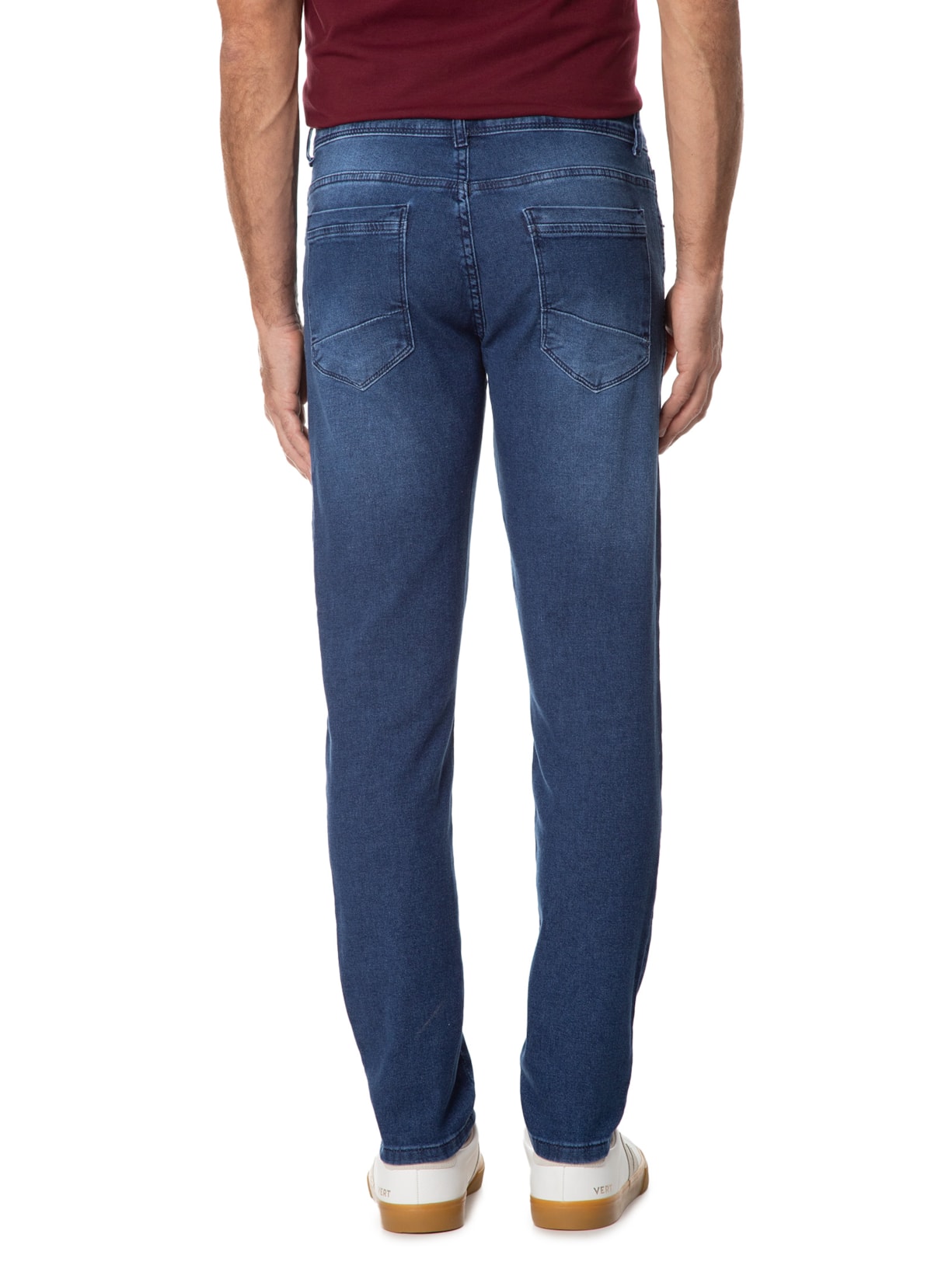 Calça Masculina Jeans Reta Azul '2 Essential