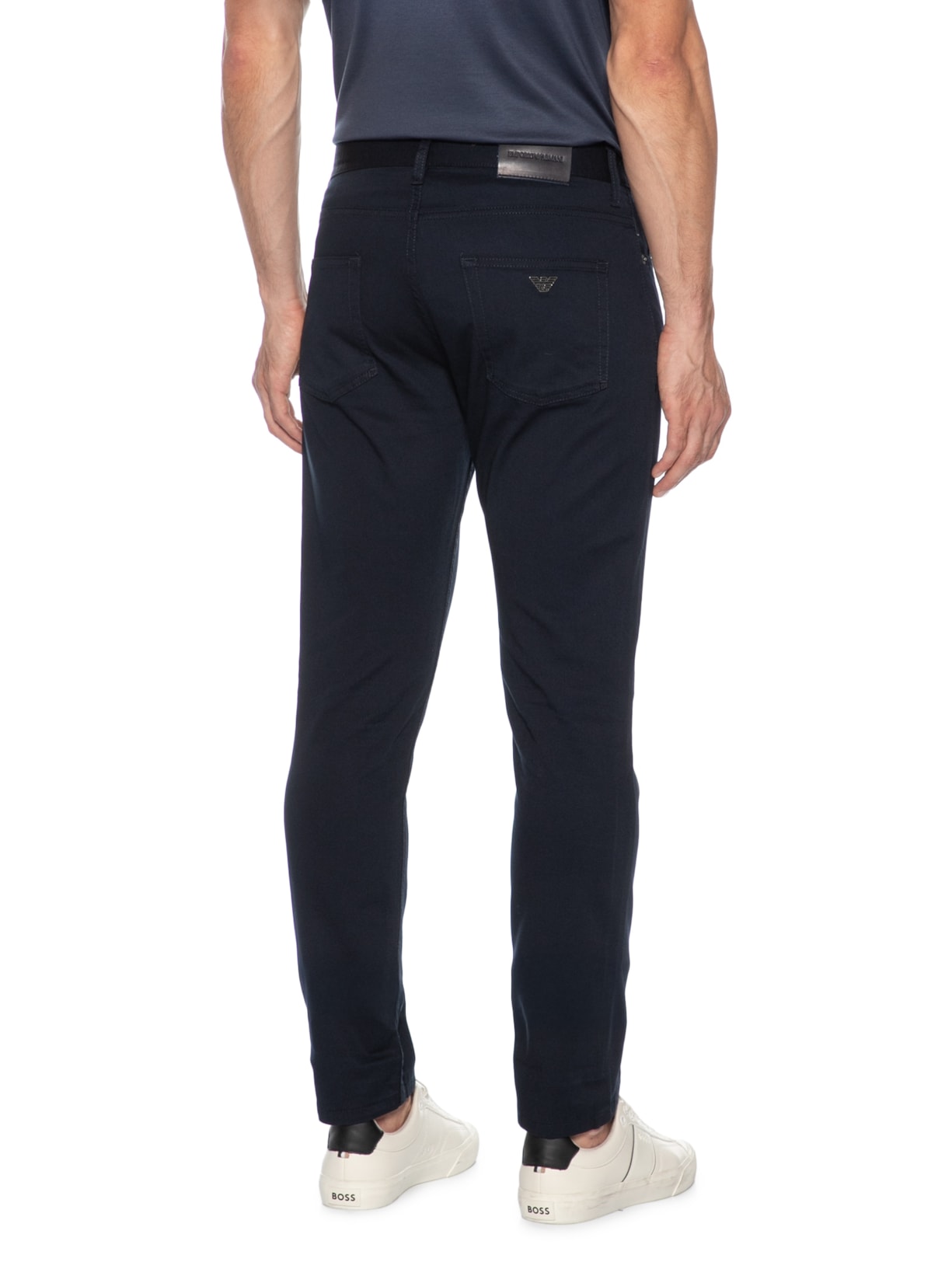 Calça Masculina Jeans Reta Azul Emporio Armani