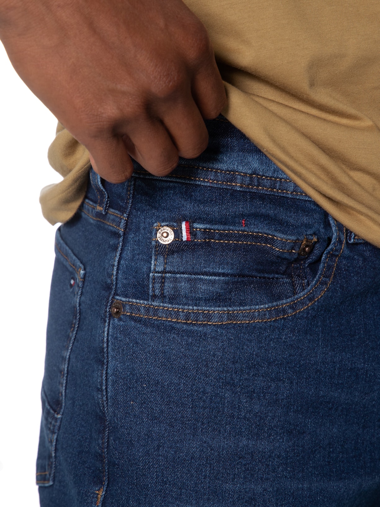 Calça Masculina Jeans Reta Core Mercer Azul Tommy Hilfiger