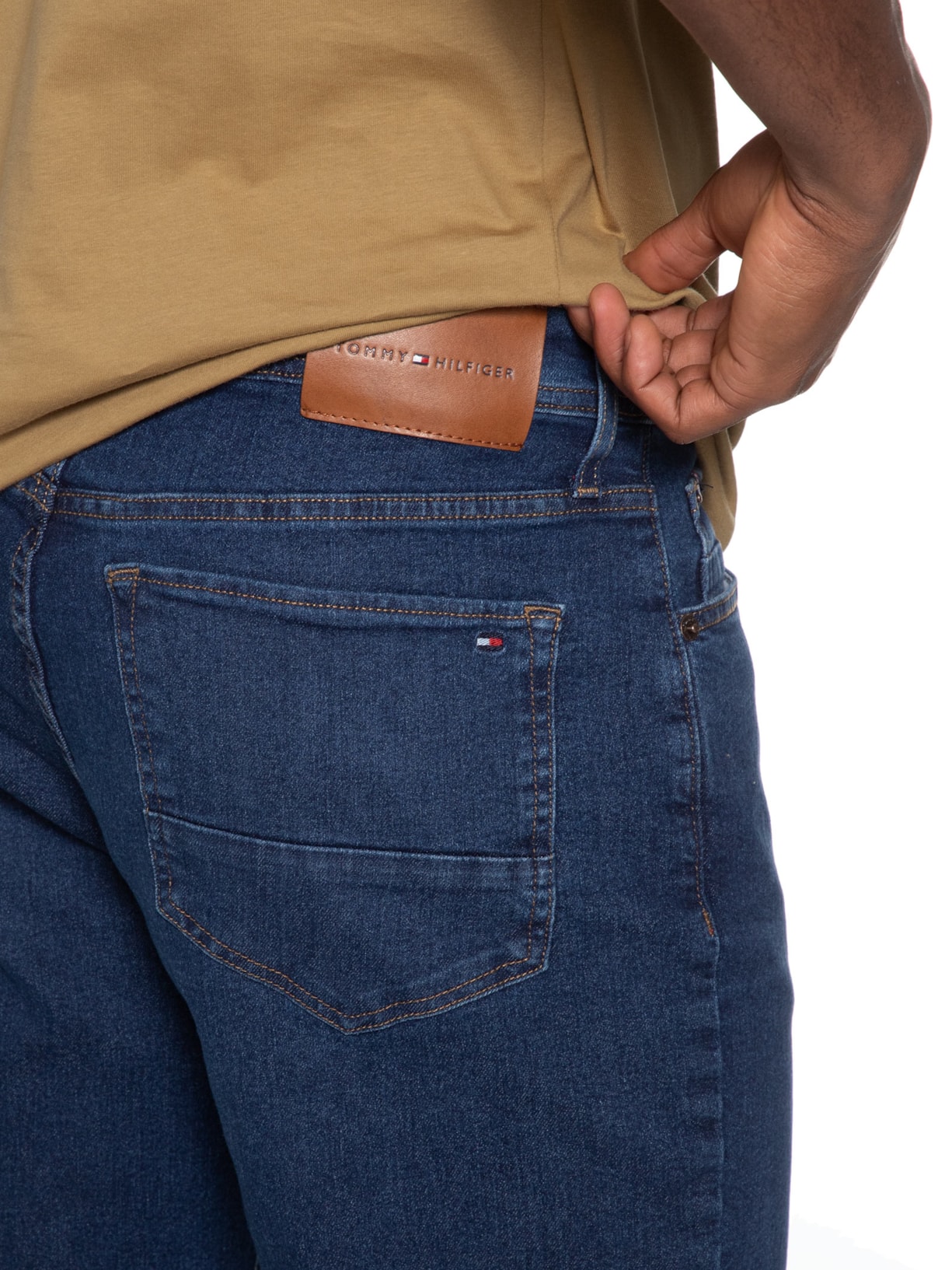 Calça Masculina Jeans Reta Core Mercer Azul Tommy Hilfiger