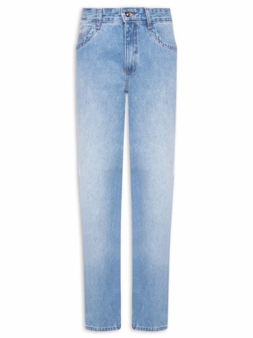 Calça Masculina Jeans Reta Delavê – Azul