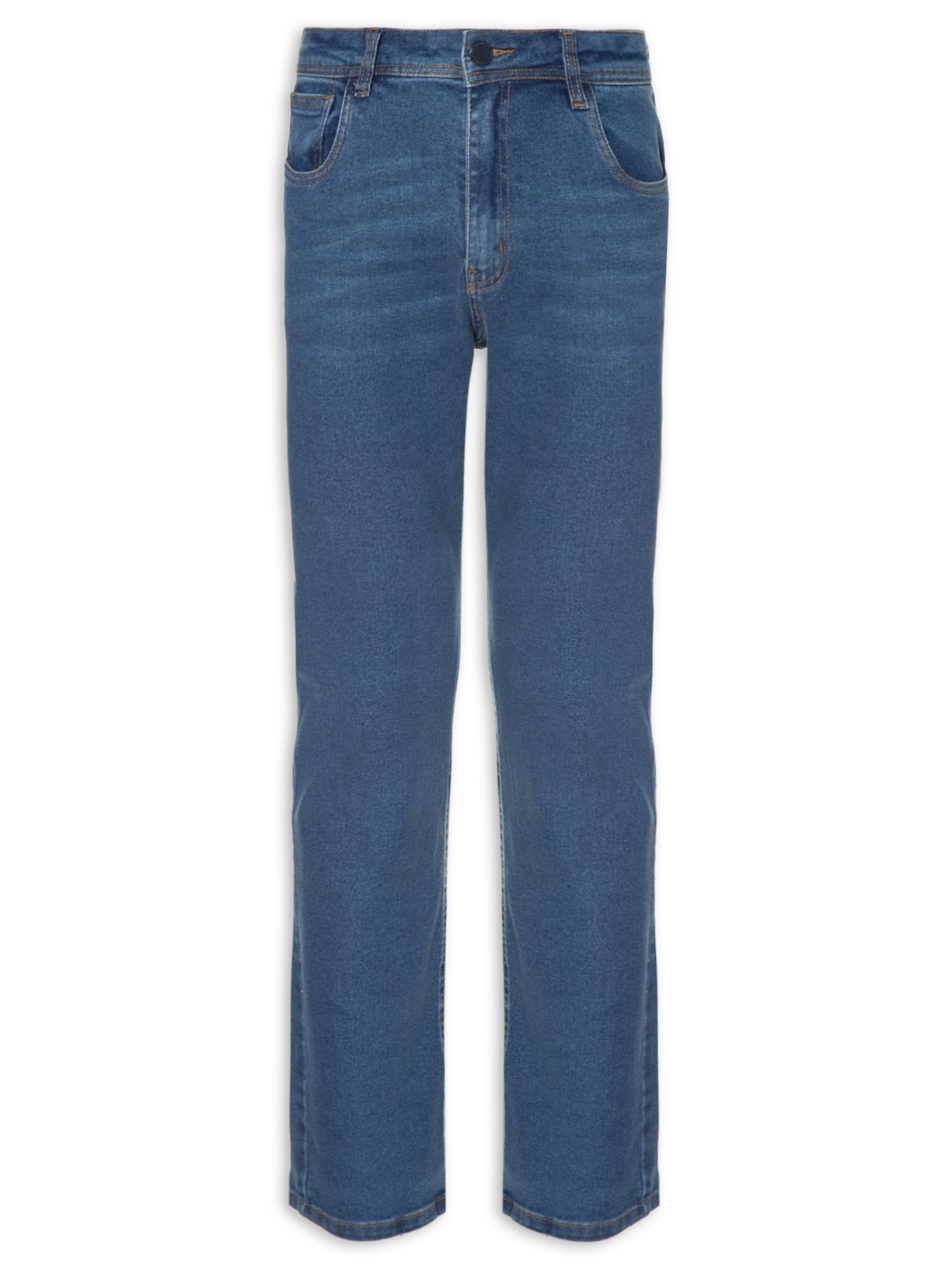 Calça Masculina Jeans Reta Five Pockets - Azul