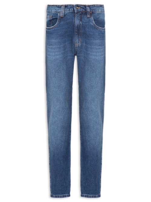 Calça Masculina Jeans Reta Five Pockets – Azul