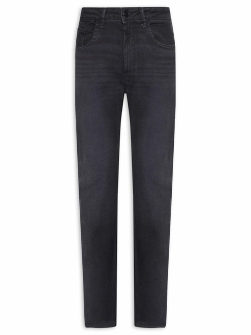 Calça Masculina Jeans Reta Five Pockets – Preto