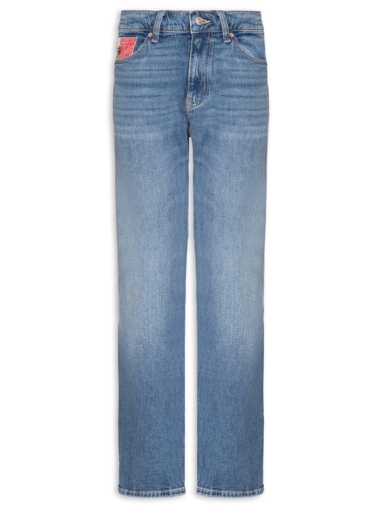 Calça Masculina Jeans Ryan Slim Fit Straight - Azul