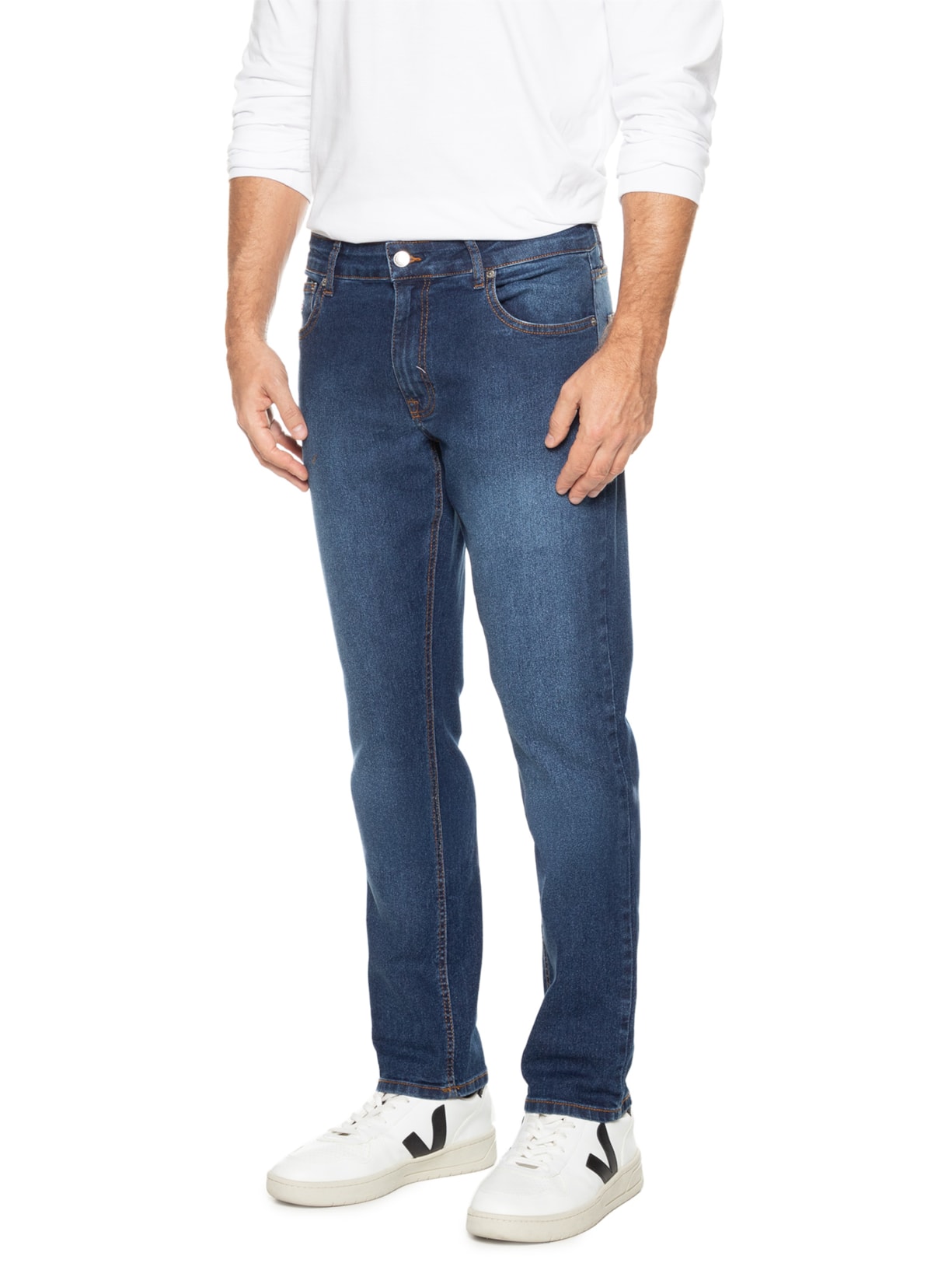 Calça Masculina Jeans Scanton Slim Fit - Azul