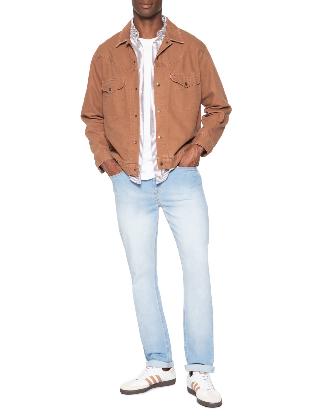 Calça Masculina Jeans Scanton Slim Fit Azul Tommy Jeans
