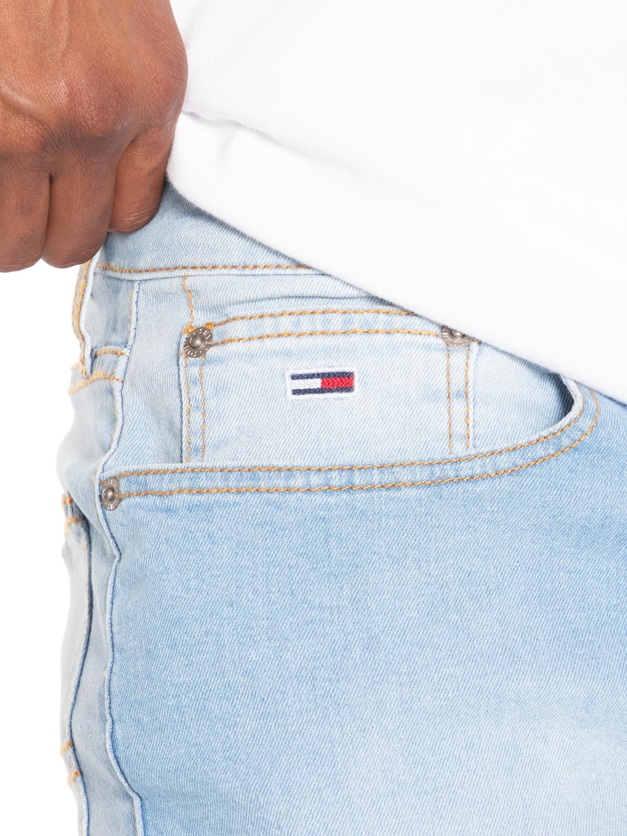 Calça Masculina Jeans Scanton Slim Fit Azul Tommy Jeans