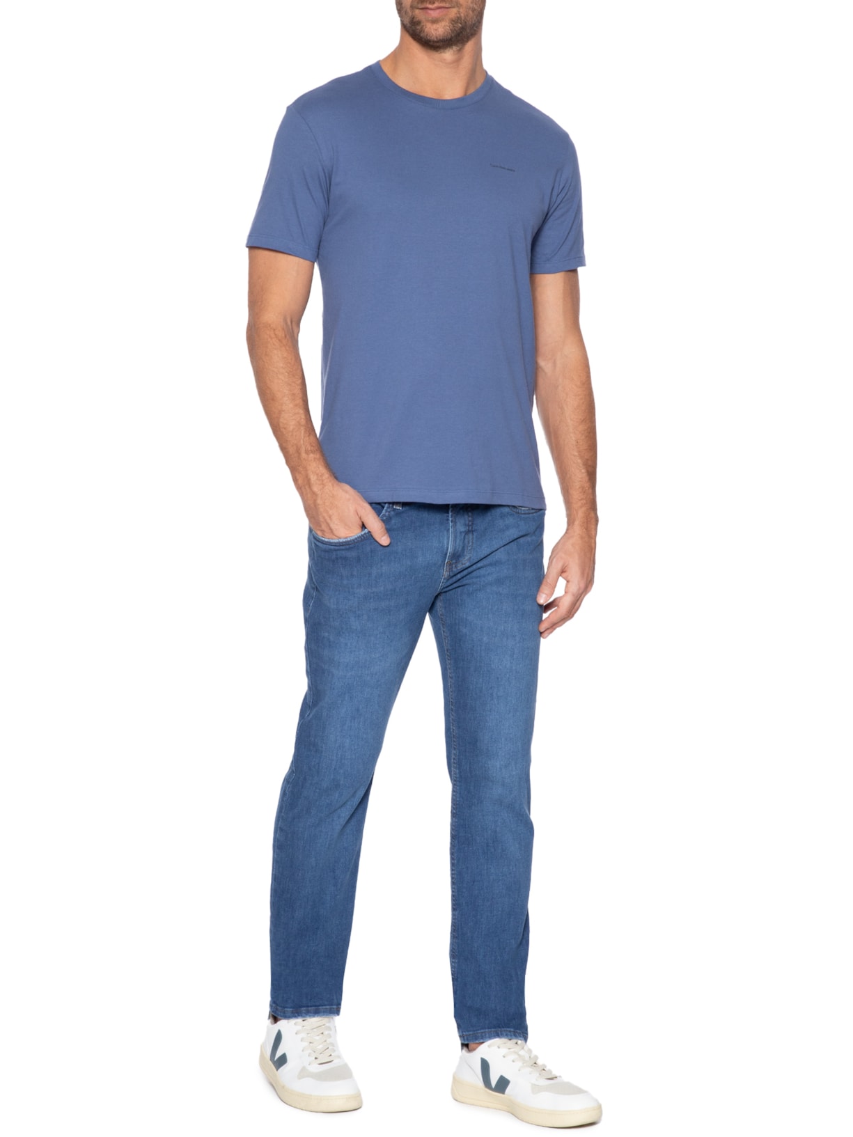 Calça Masculina Jeans Skinny 5 Pockets Azul Calvin Klein Jeans