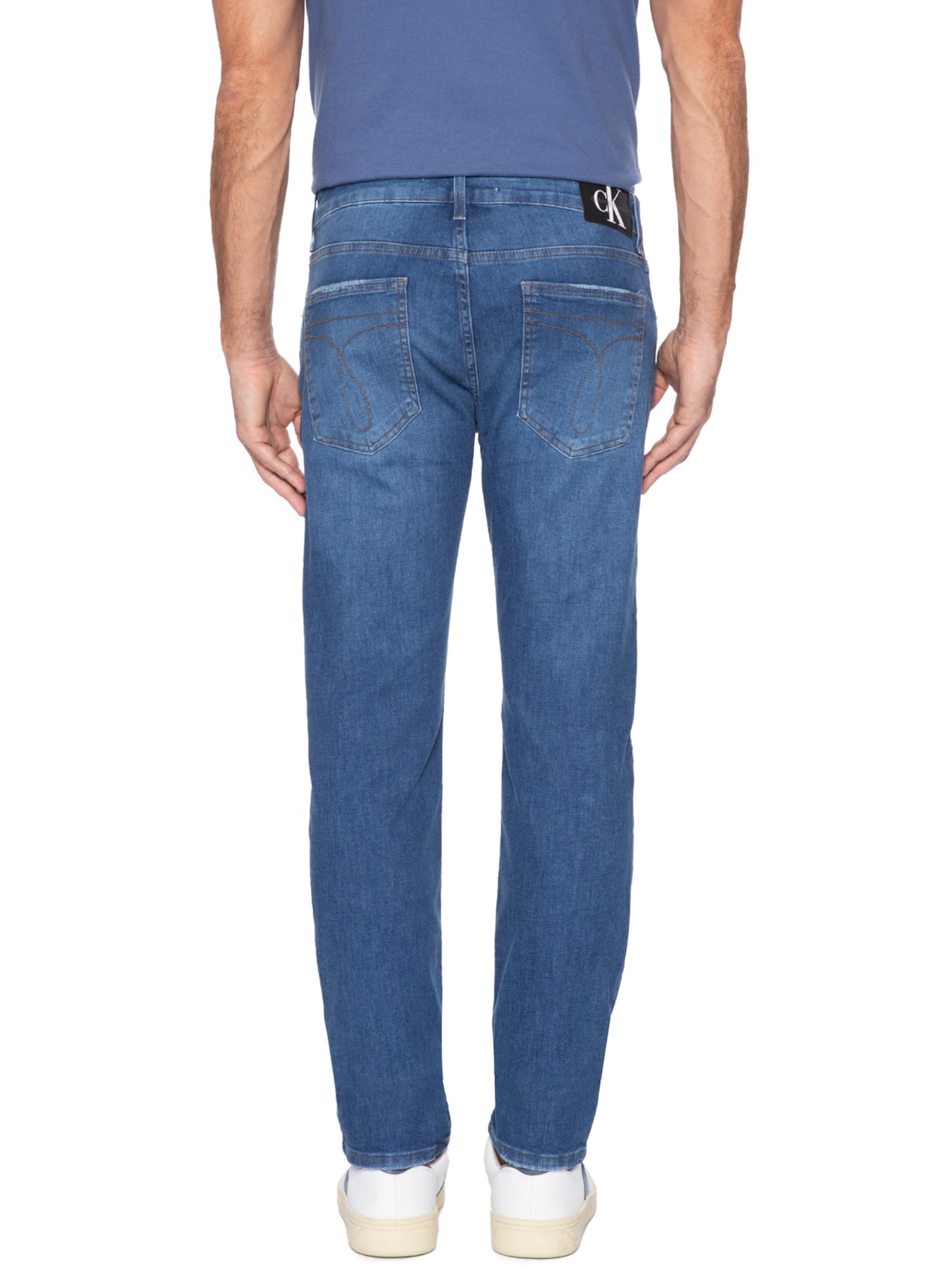 Calça Masculina Jeans Skinny 5 Pockets Azul Calvin Klein Jeans