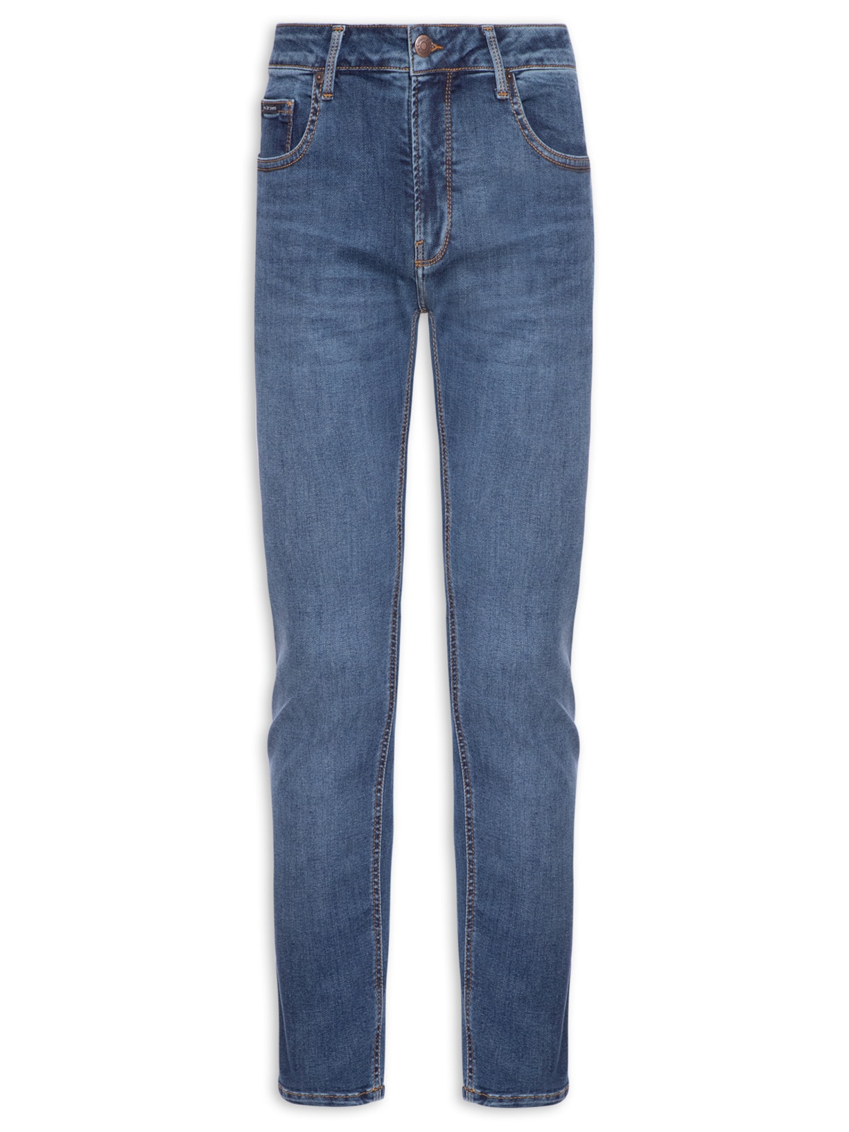 Calça Masculina Jeans Skinny Controle Térmico - Azul