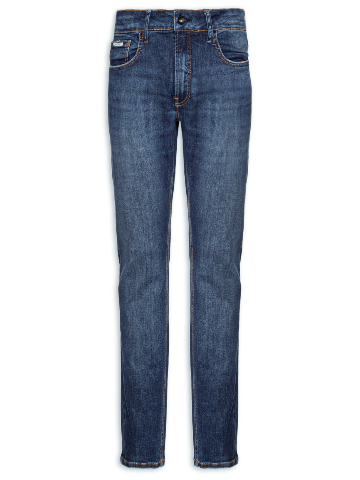 Calça Masculina Jeans Skinny Controle Térmico - Azul