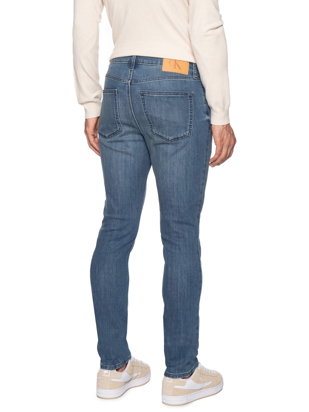 Calça Masculina Jeans Skinny Five Pockets Azul Calvin Klein Jeans