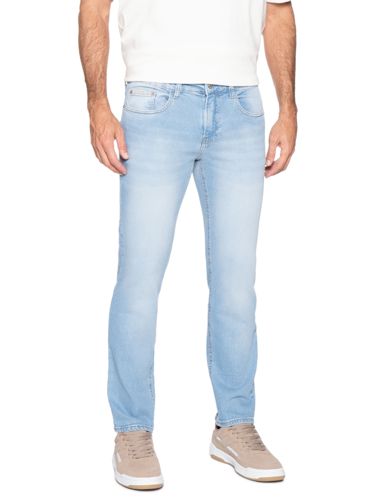 Calça Masculina Jeans Skinny Five Pockets Azul Calvin Klein Jeans