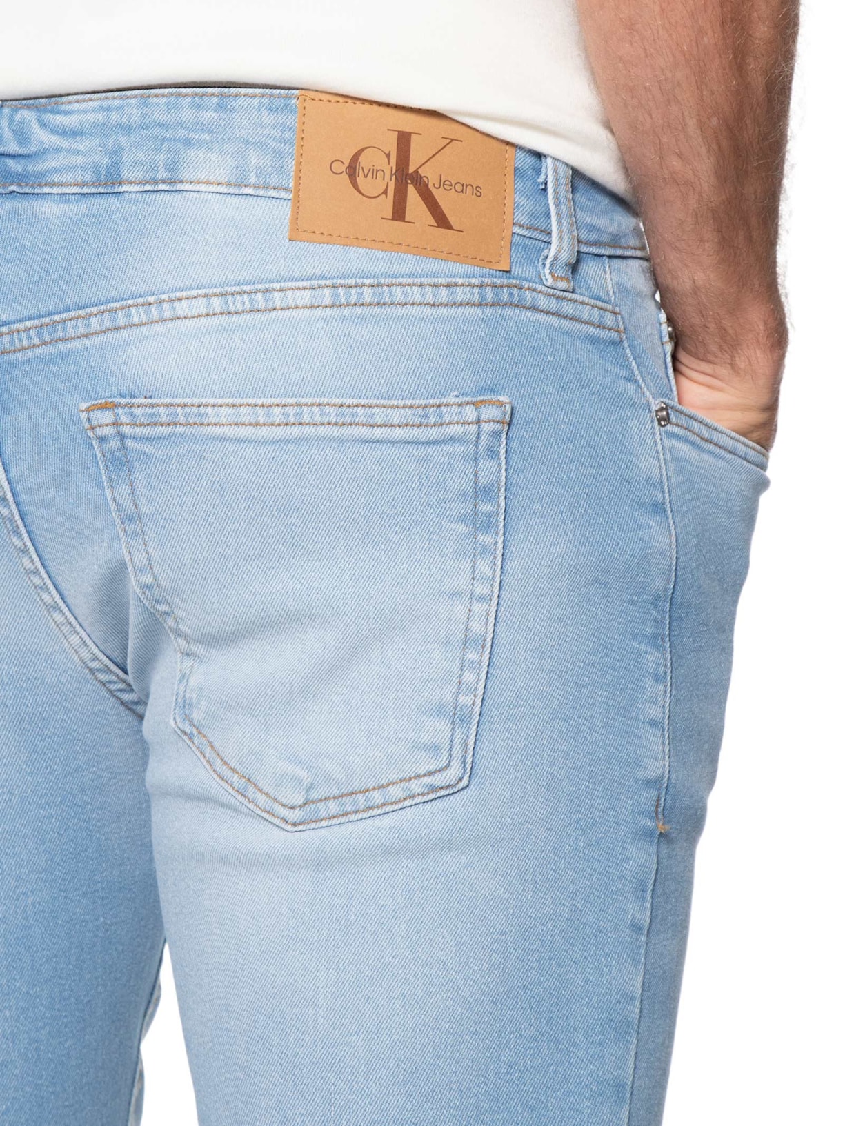 Calça Masculina Jeans Skinny Five Pockets Azul Calvin Klein Jeans