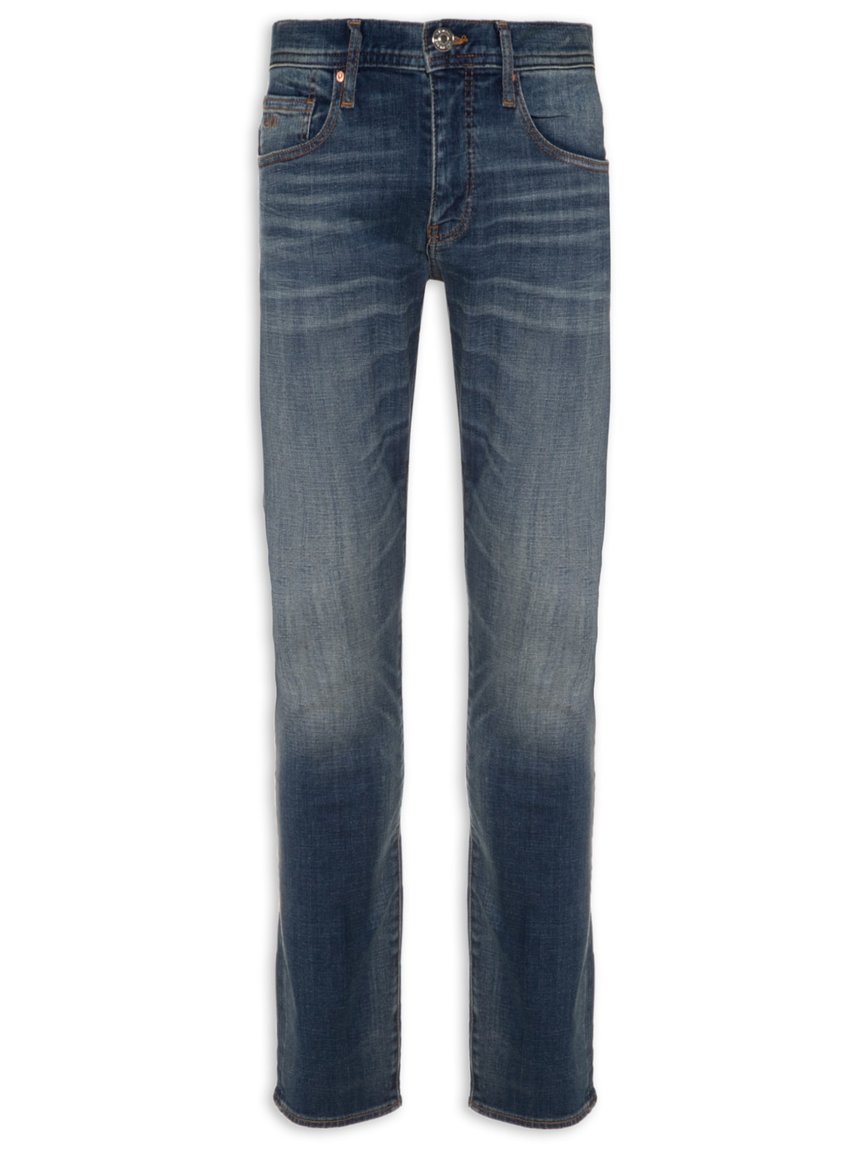 Calça Masculina Jeans Slim 5 Pockets - Azul