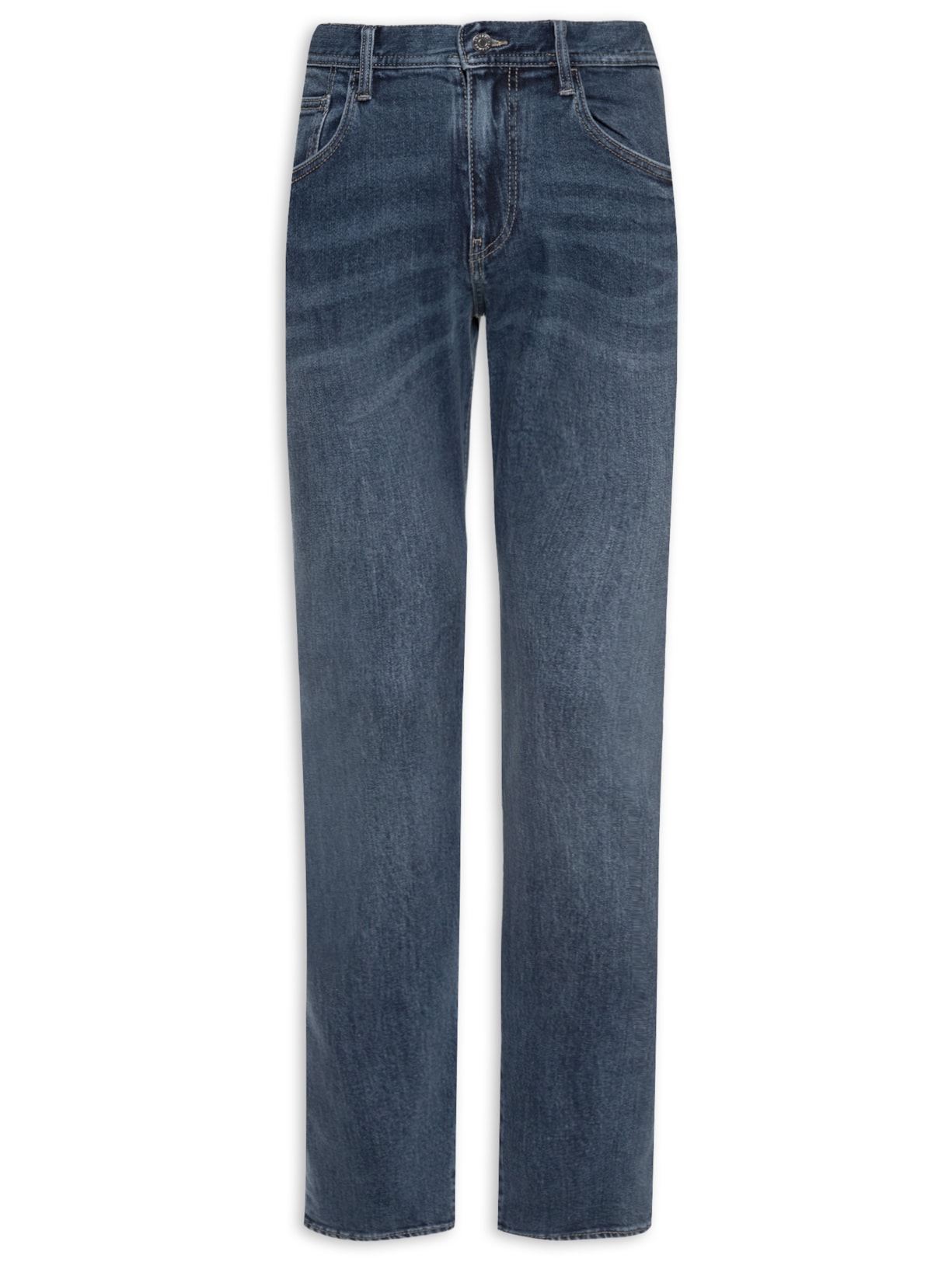 Calça Masculina Jeans Slim 5 Pockets - Azul