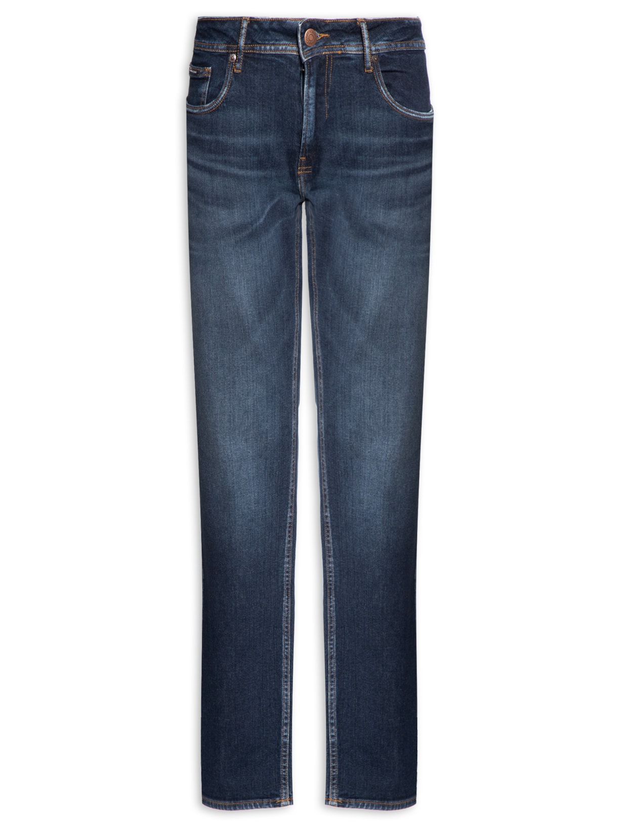 Calça Masculina Jeans Slim 5 Pockets - Azul