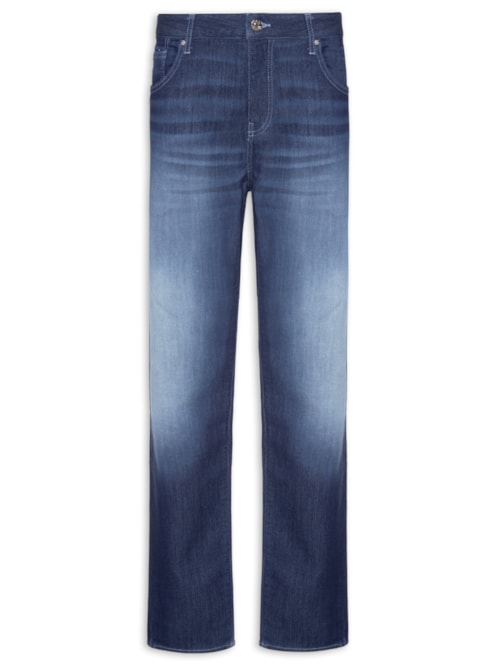 Calça Masculina Jeans Slim 5 Pockets - Azul